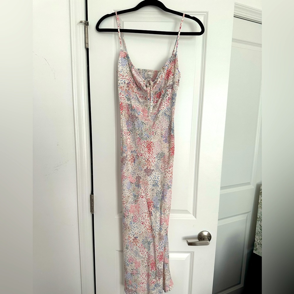 Aritzia Wilfred Floral MIDI Dress